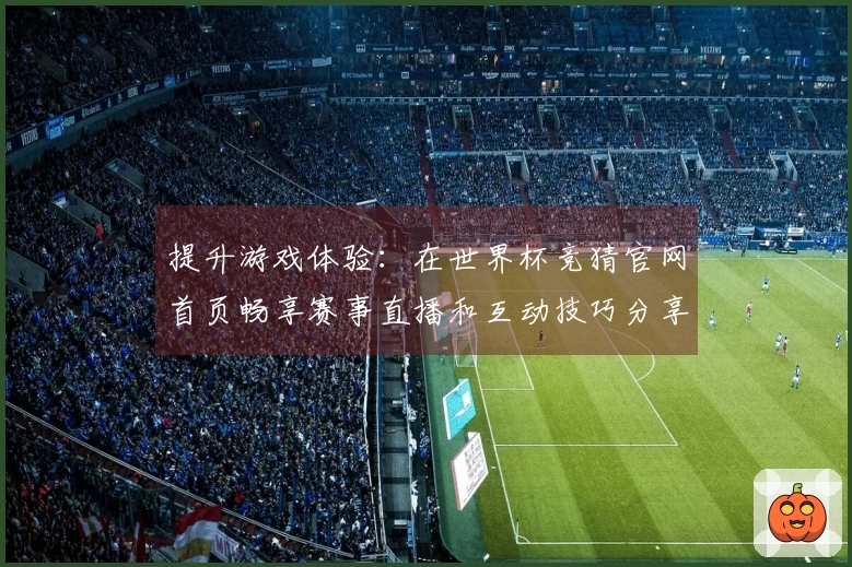 提升游戏体验:在世界杯竞猜官网首页畅享赛事直播和互动技巧分享